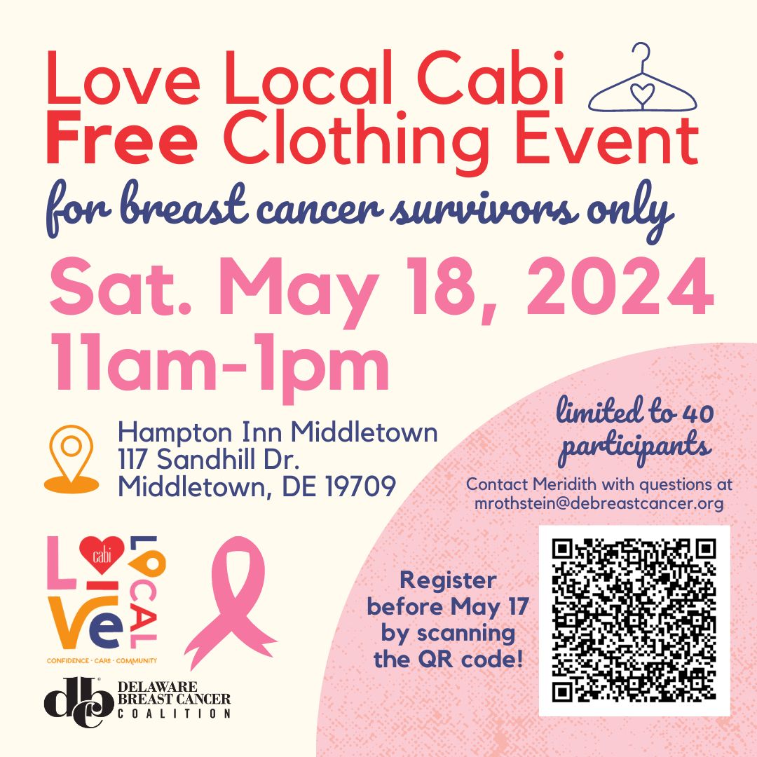 Love Local Cabi – Free Clothing Event! Exclusively for Breast Cancer ...